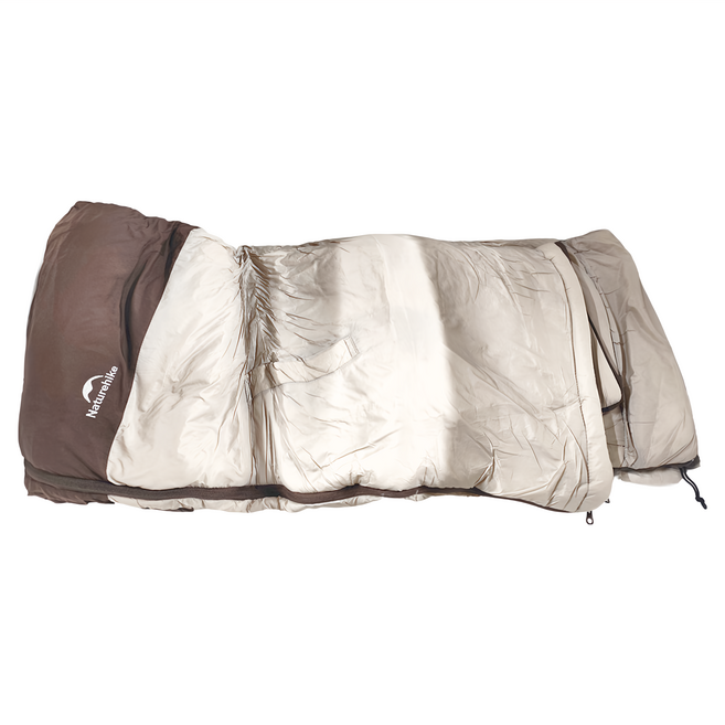 Naturehike 挪客 行侶斗篷睡袋 20S格紋尼龍 + 特氟龍 CNK2300SD019 斗篷115 x 50cm 睡袋190 x 75cm, 火山紅, 1組
