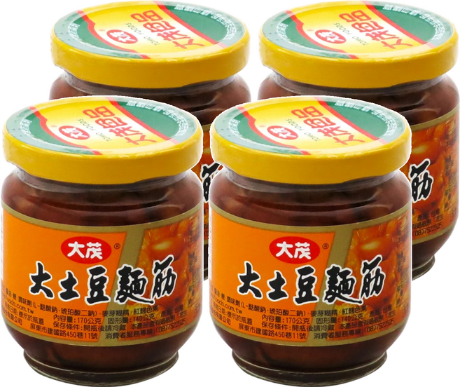 大茂 大土豆麵筋, 170g, 4罐