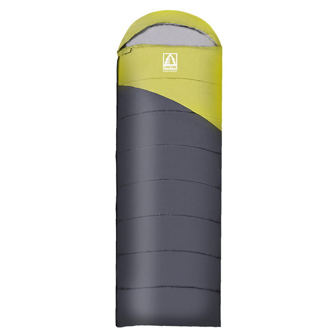 LONE PINE EQUIPMENT 加大款全開式保暖睡袋 防水極地PRO 1.5kg 灰色 附收納袋 露營睡袋, 1個