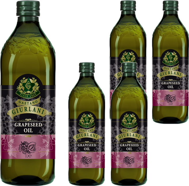 GIURLANI 喬凡尼 葡萄籽油, 1L, 5瓶