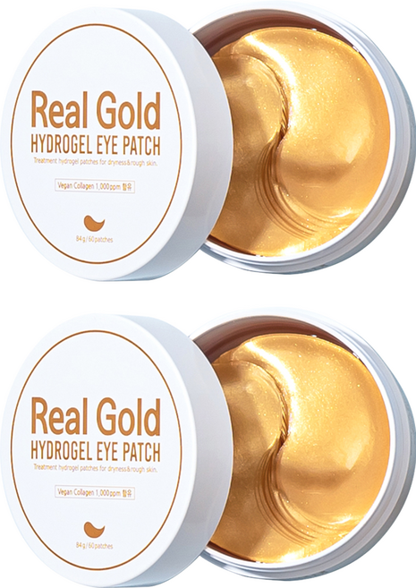 Prreti Real Gold 水潤凝膠眼膜 深層保濕 提亮眼周肌膚 60片, 2罐