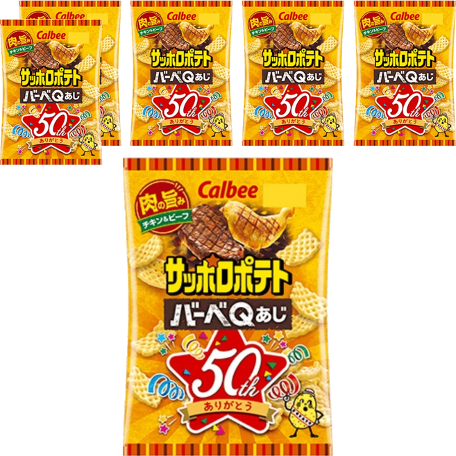 Calbee 卡樂比 Sapporo Potato BBQ風味餅, 72g, 6包