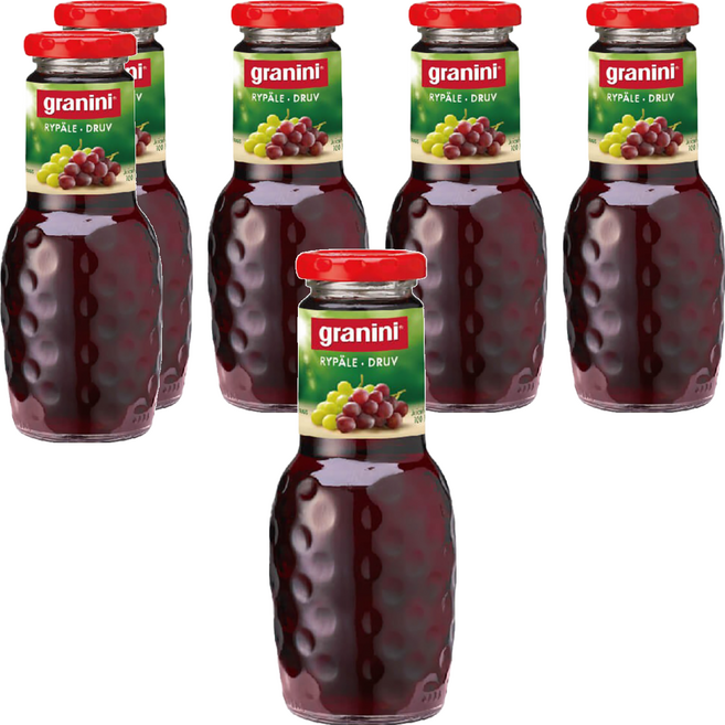 granini 100%葡萄汁, 250ml, 6瓶