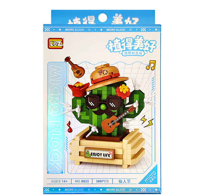 LoZ 積木 8833, 1盒, 仙人掌 多色