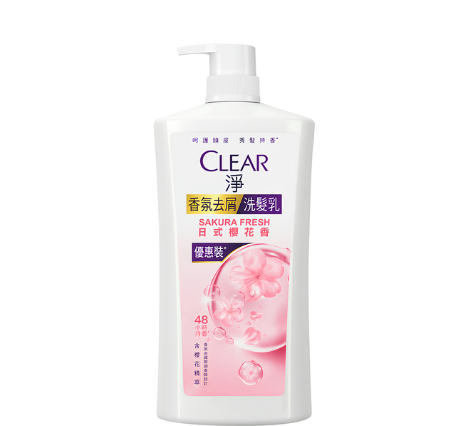 CLEAR 淨 頭皮護理洗髮乳 櫻花香, 1.2kg, 1瓶