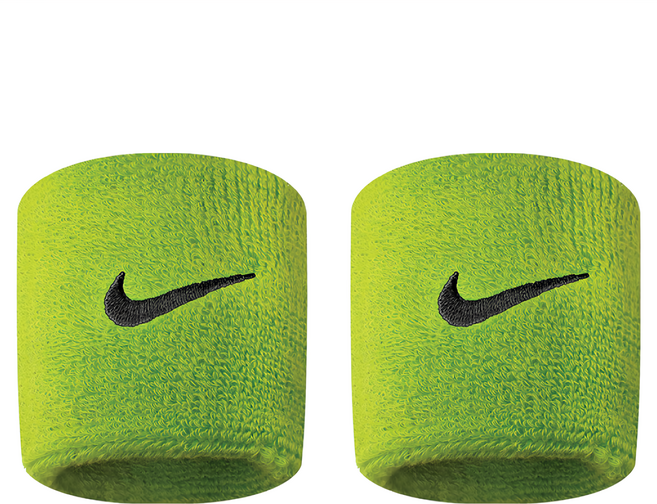 NIKE 耐吉 SWOOSH 單色腕帶 AC2286-710, 綠色, 1雙
