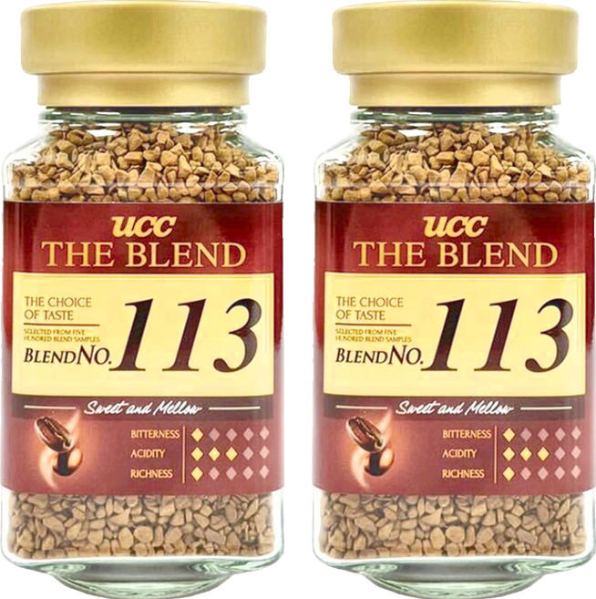 ucc THE BLEND 113精製即溶咖啡, 90g, 1入, 2罐