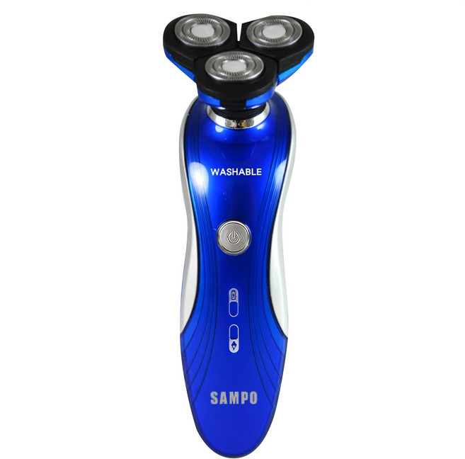 SAMPO 聲寶 水洗式3D浮動3刀頭電鬍刀, EA-Z1901WL, 深藍色