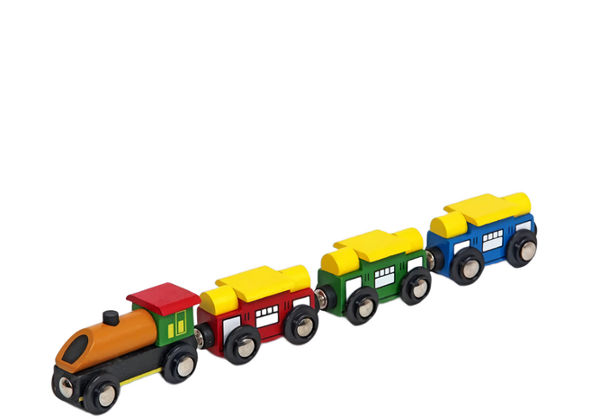 mentari 繽紛積木軌道小火車, 軌道小火車 多色, 1組