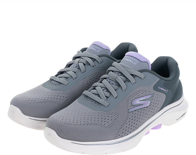 SKECHERS GO WALK 7 寬楦 女運動健走鞋 高回彈透氣緩衝
