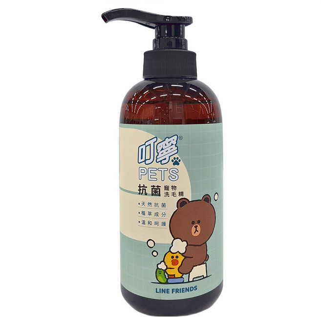 叮寧 PETS 抗菌寵物洗毛精, 500ml, 1瓶