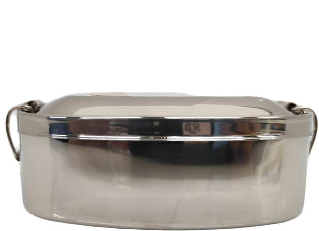 A-OK #304 方型 14cm 不銹鋼 便當盒, 銀色, 1個