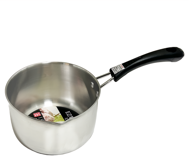 ezHome 家庭生活的達人 304不銹鋼 單柄牛奶鍋, 14cm, 1個