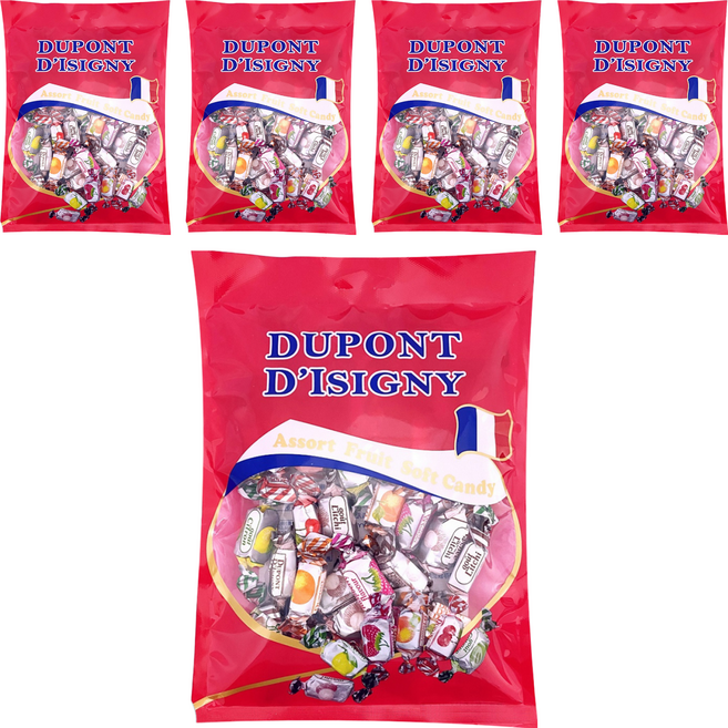 DUPONT D'ISIGNY 果汁軟糖, 250g, 5袋