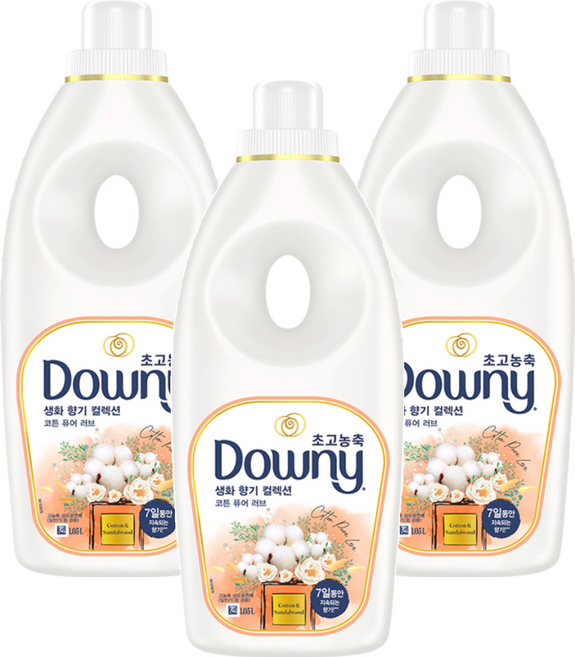 Downy 香氛衣物柔軟精 純淨棉花香 Blooming Fragrance, 1.005L, 3瓶
