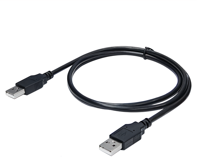 Cable 凱堡 超強效抗干擾充電線 USB A公-A公, 100cm, 超強效抗干擾 黑色, 1條