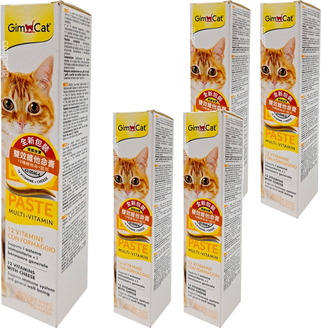 Gim Cat 俊寶俊喵 雙效維他命膏 全齡貓適用, 免疫/抗氧化, 5條