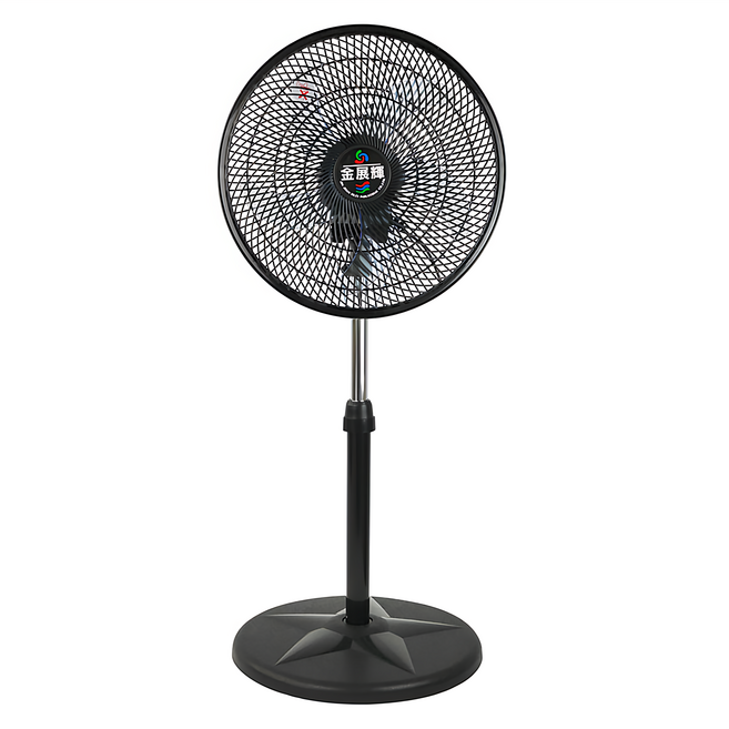 金展輝 14吋涼風扇 上方渦輪開關設計 聚風扇葉 三段風速 超廣角擺頭 高度可調, AB-1412, 1個