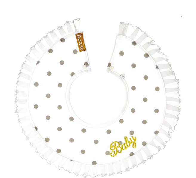 Roaze 柔仕 典雅系列 日系圍兜 3個月以上 35.5 x 35.5cm, 金色寶貝, 1件, 1件