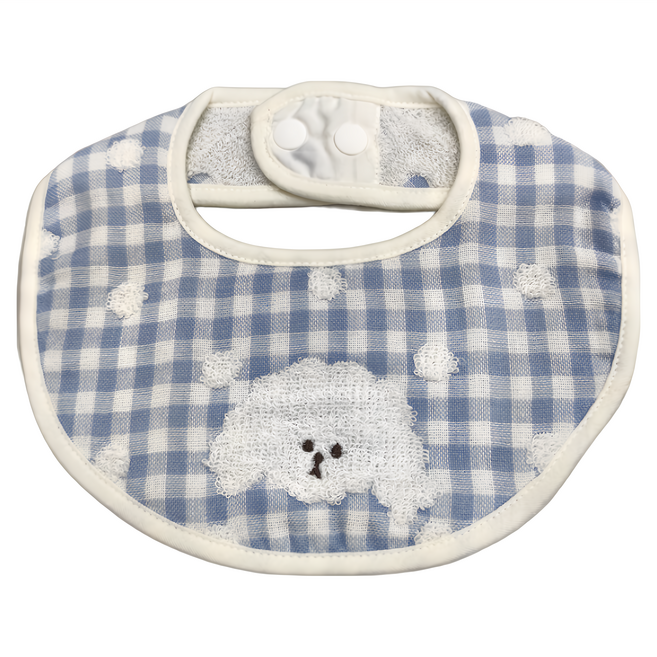 HARTWELL 今治口水巾 - 格紋小狗造型