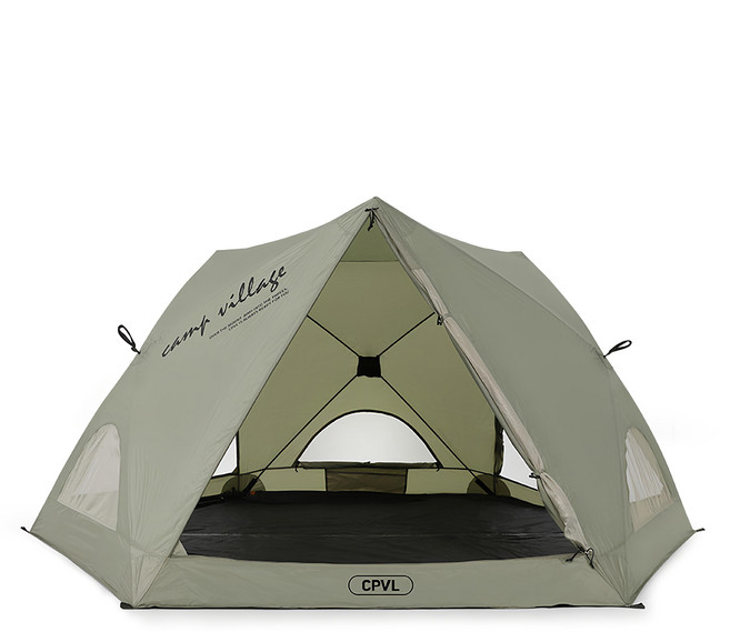 CAMP VILLAGE Unos 快速搭設帳篷, 4人, 橄欖綠