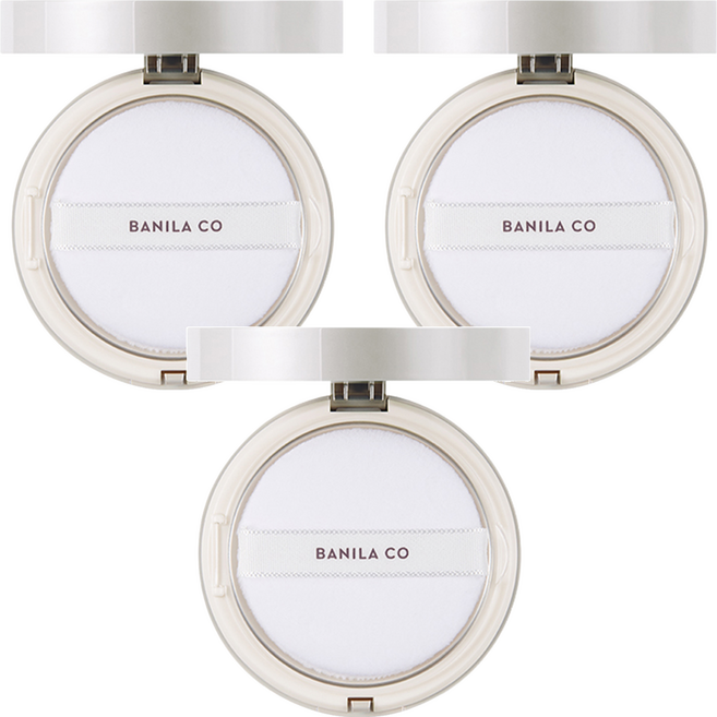 BANILA CO 芭妮蘭 台灣公司貨 Prime 持妝控油蜜粉餅 6.5g, 3個, 白色