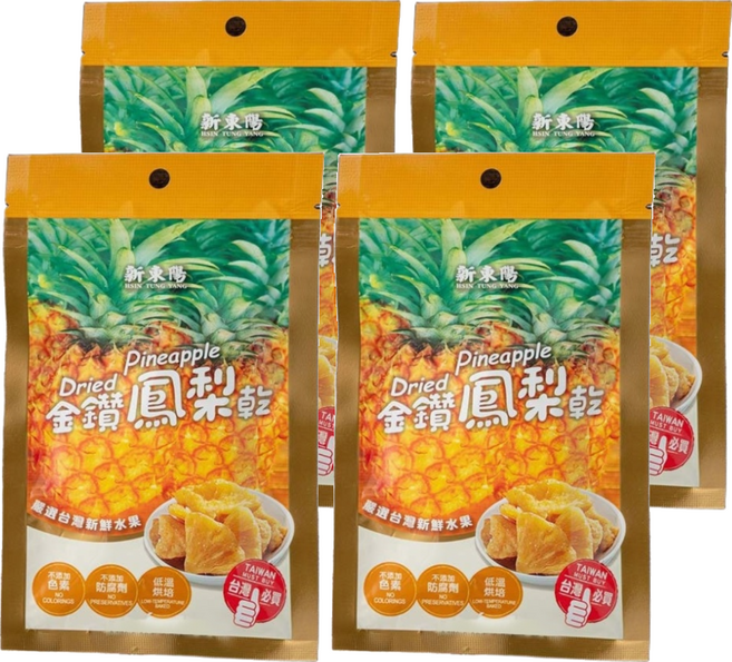 新東陽 金鑽鳳梨水果乾, 50g, 4包
