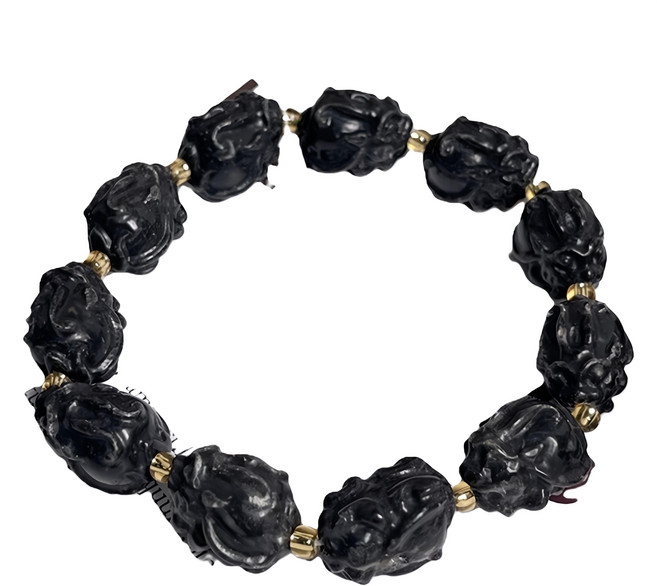 黑金剛 龍宮舍利 龍宮造型手串 龍宮舍利手珠