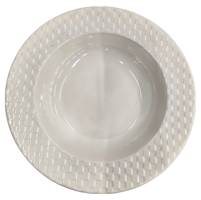 TATUNG 大同磁器 迪艾蒙 10.5"湯皿, 白色, 1個