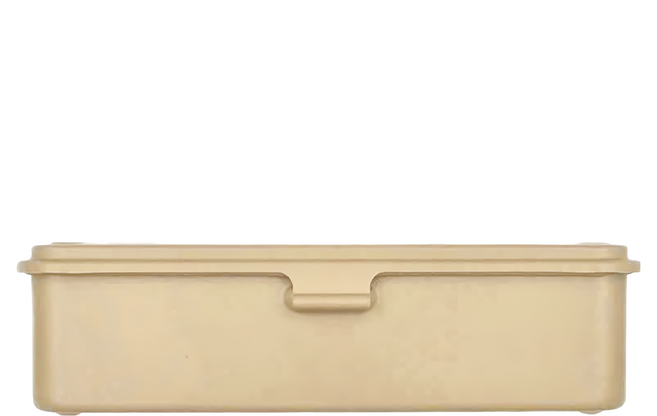 TRUSCO 上掀式收納盒 T-190LS 大20.3 x 10.9 x 5.6cm, 迷霧暖沙色, 1個