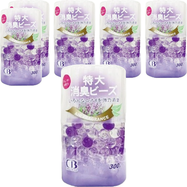 CB 康蓓 特大型消臭珠 薰衣草香, 300g, 6罐