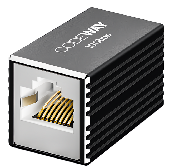 CODEWAY 網路接頭連接器 RJ45, 1個, 3cm, 灰色