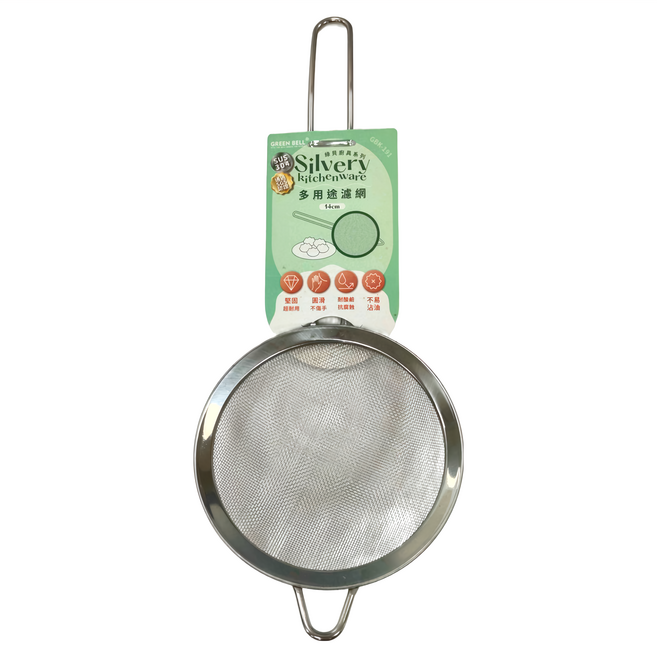 Green Bell 綠貝 Silvery廚具 多用途濾網 小, 1支