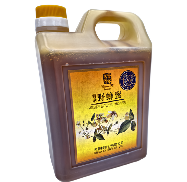 Chyuan Fa 泉發蜂蜜 特選野蜂蜜 100%純蜂蜜, 1.8kg, 1罐