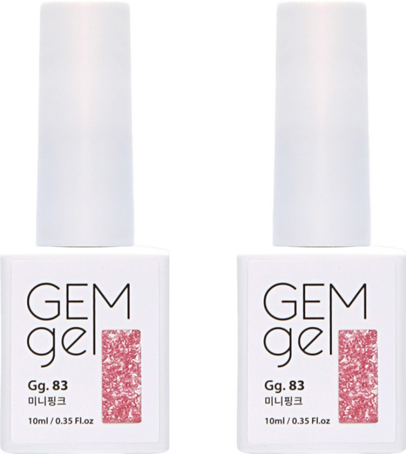SM IVIT GEM gel 彩色美甲凝膠, 83 粉紅細閃, 10ml, 2瓶
