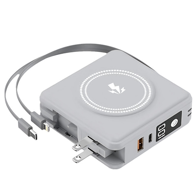 HONG JIN 宏晉 全能旅充行動電源 Type-C, HJ-V2, 岩石灰