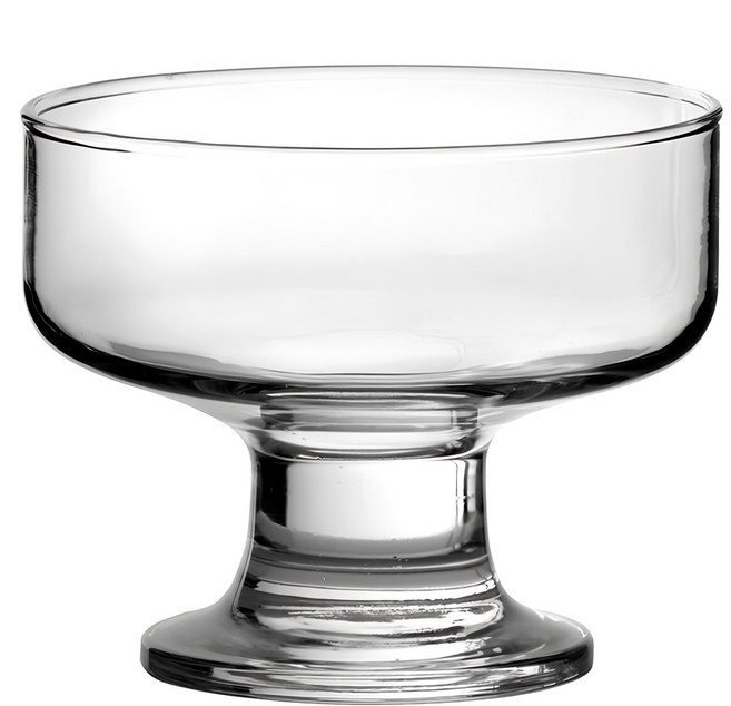 Pasabahce 帕莎帕琦 Saxon 高腳甜點玻璃杯 260ml, 1個, 晶透