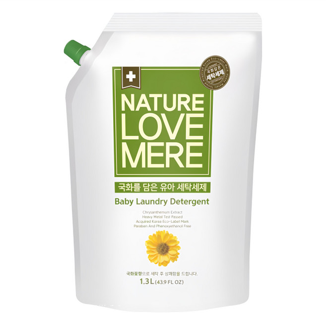 NATURE LOVE MERE 林貝兒潔淨洗衣精, 1.3L, 1包