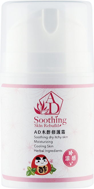 DAWOKO 木酢達人 木酢外用修護霜 舒緩乾燥發癢 保濕鎮靜 草本成分, 30g, 1罐