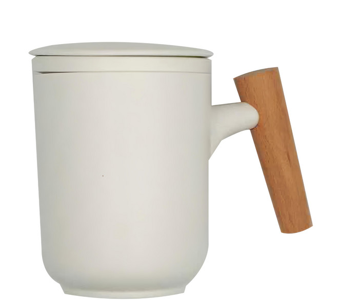 木尚茶水分離杯 300ml, 白色, 1個