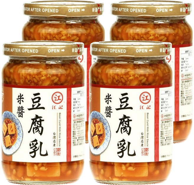 江記 米醬豆腐乳, 380g, 4罐