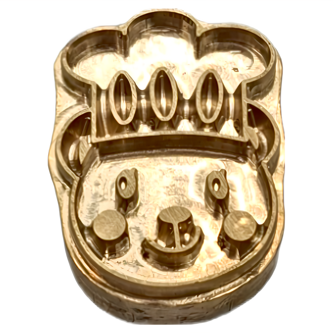 Betty's 焙蒂絲 烙印模, 小熊廚師 金色, 1個