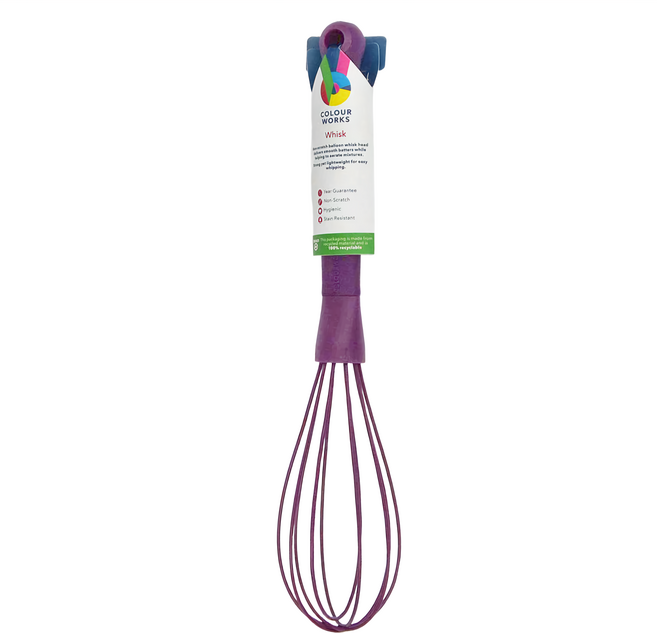 Colourworks 矽膠打蛋器 KCG26 32cm, 紫色, 1支