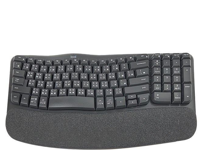 logitech 羅技 Wave Keys 人體工學鍵盤 企業版 原廠保固, 黑色, YR0096, 剪刀腳, 1個