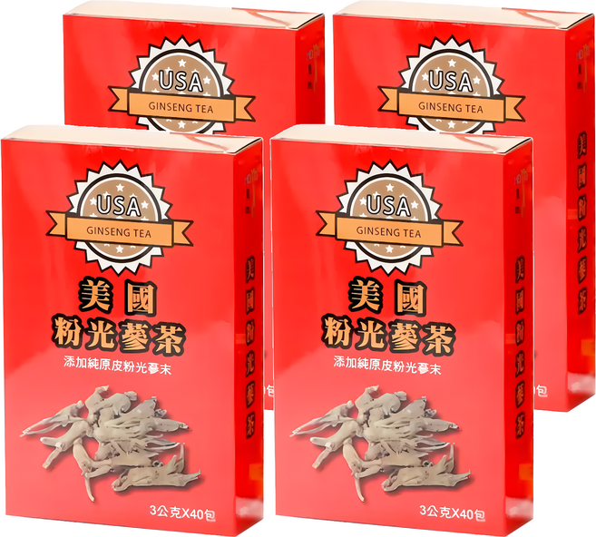瀚軒 上選美國粉光蔘茶, 3g, 50包, 4盒