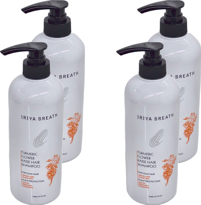IRIYA BREATH 伊麗雅 薑黃養髮洗髮精, 730ml, 4瓶