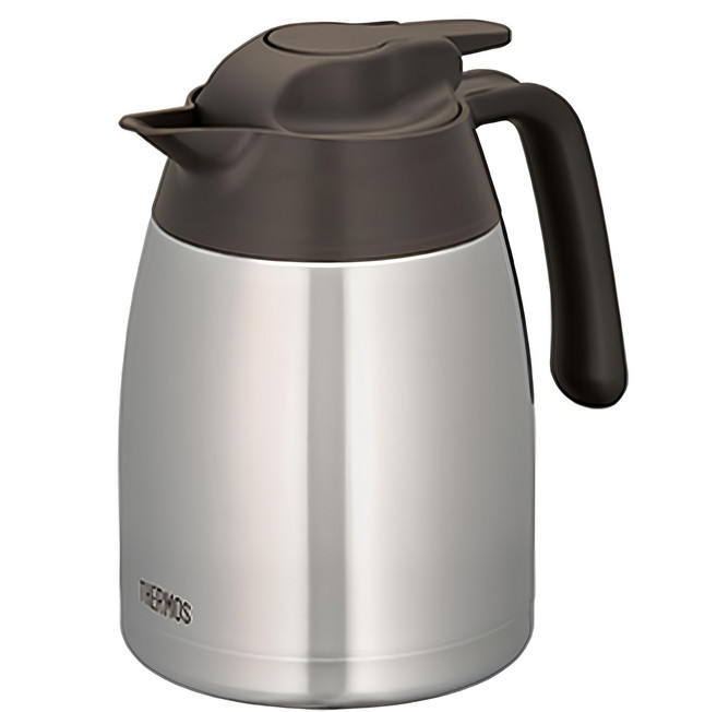THERMOS 膳魔師 不銹鋼真空保溫壺 1L 不銹鋼色 保冷瓶, 1個