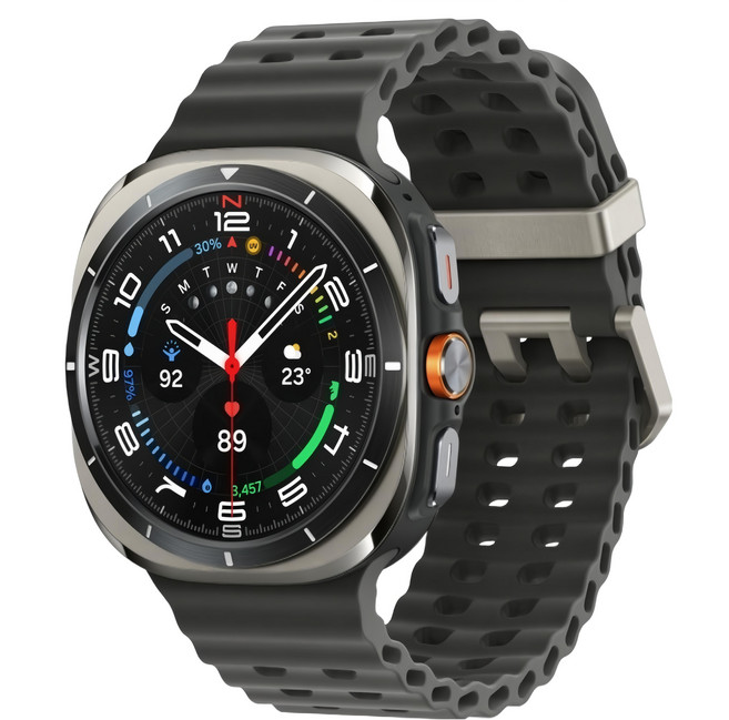 SAMSUNG 三星 Galaxy Watch Ultra 2025 鈦金屬 智慧手錶 圓形 1.5" LTE GPS + Cellular 鈦光銀 48H Battery Life SM-L705F