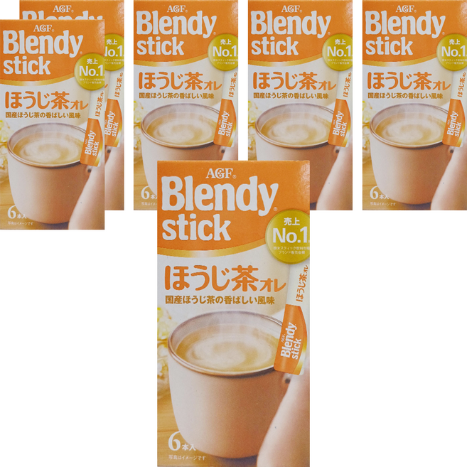 AGF Blendy 6本焙茶歐蕾, 9.7g, 6包, 6盒