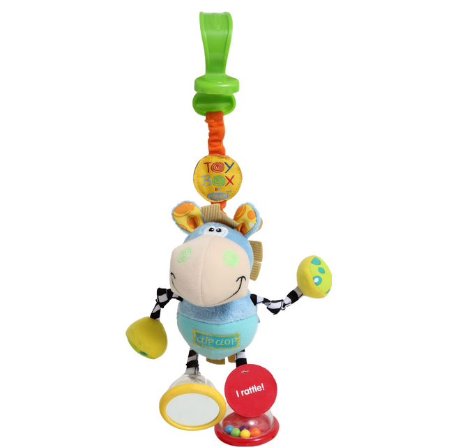 playgro 培高 推車座椅玩具, 叮噹小馬 藍色 + 黃色, 1組